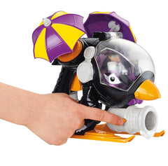 Icy penguin projectile propels play moments with a harmless, fun twist