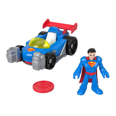 Fisher-Price Imaginext Metal Force Supermobile car with Superman figure for action play.