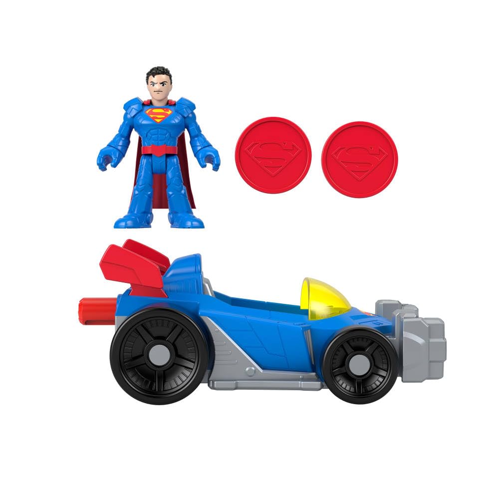 Fisher-Price Superman 3-inch action figure ready for dynamic poses.