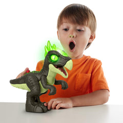 Fisher-Price Imaginext Dracorex XL power pad lights eyes and horn for interactive play