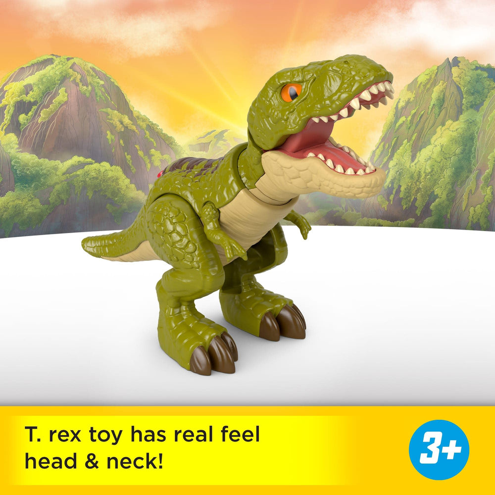 Fisher-Price Imaginext Jurassic World 8-inch T-Rex ready for action-packed storytelling.