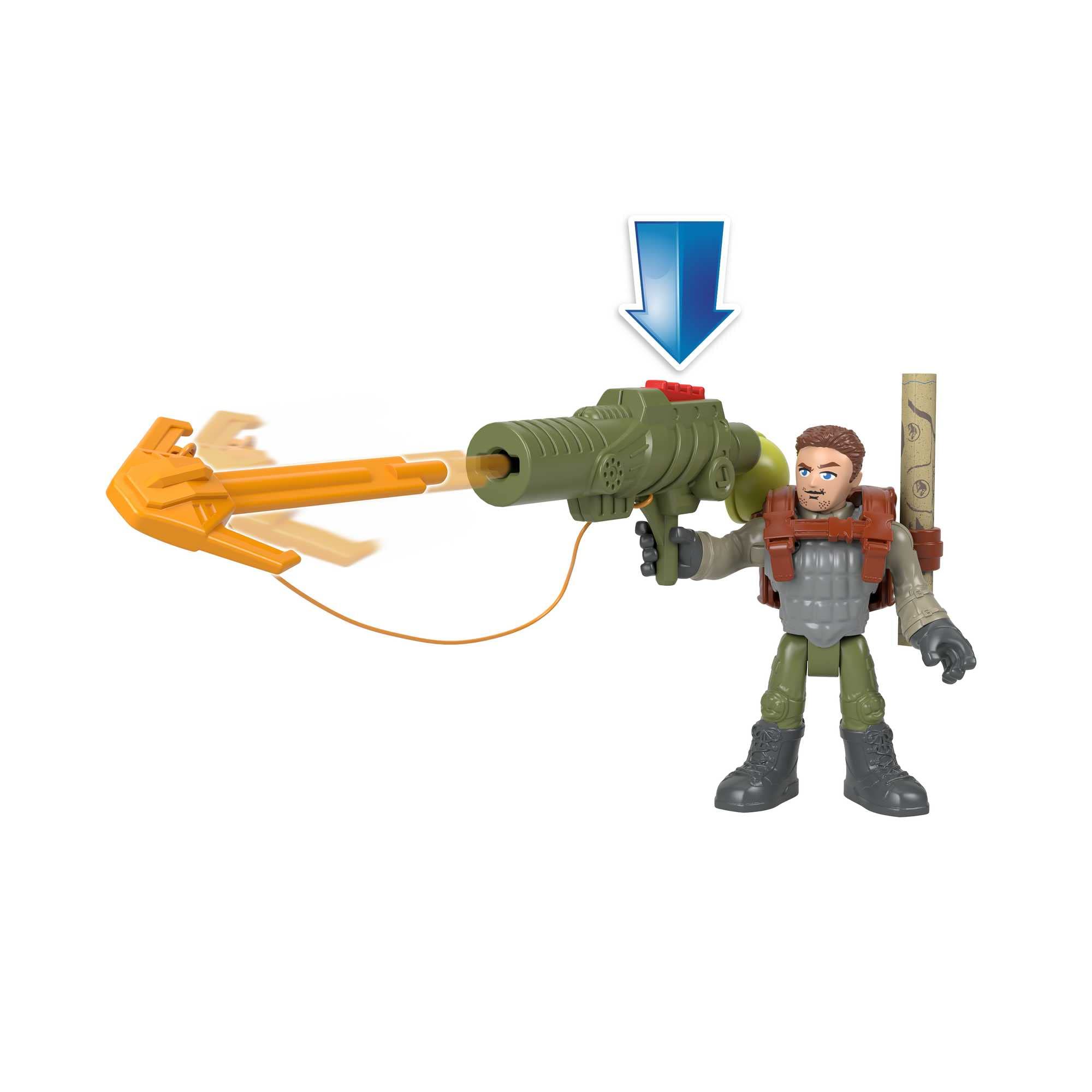 Fisher-Price Imaginext Jurassic World Compy dinosaur figure sparks imaginative tracking