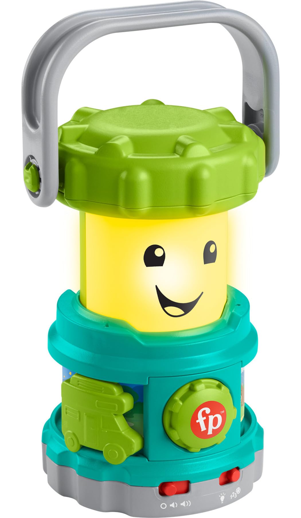 Fisher-Price Laugh & Learn Camping Fun Lantern lights up with colorful modes for early color recognition.
