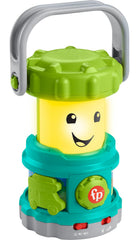 Fisher-Price Laugh & Learn Camping Fun Lantern lights up with colorful modes for early color recognition.