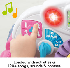 Fisher-Price Laugh & Learn Crawl Around Car door with shape blocks promotes sorting and color recognition