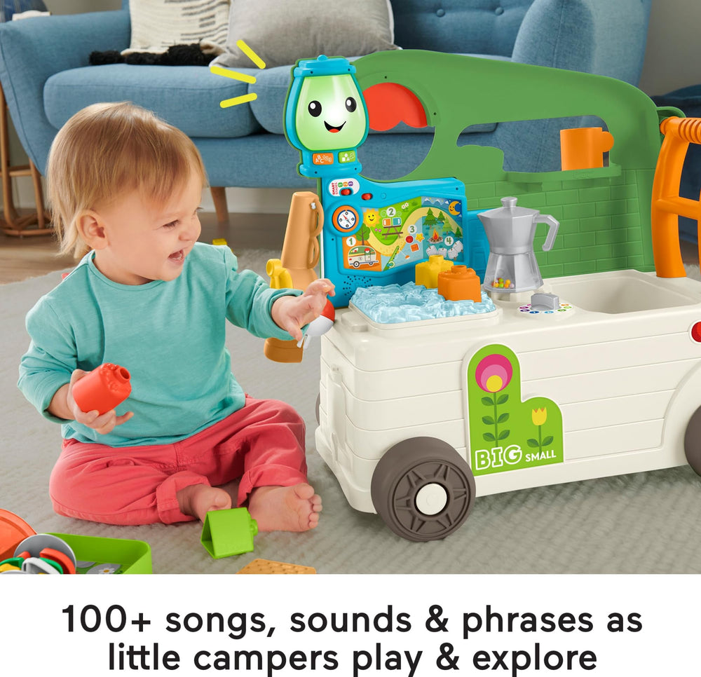 Fisher-Price Laugh & Learn 15-piece set supports imaginative camping play