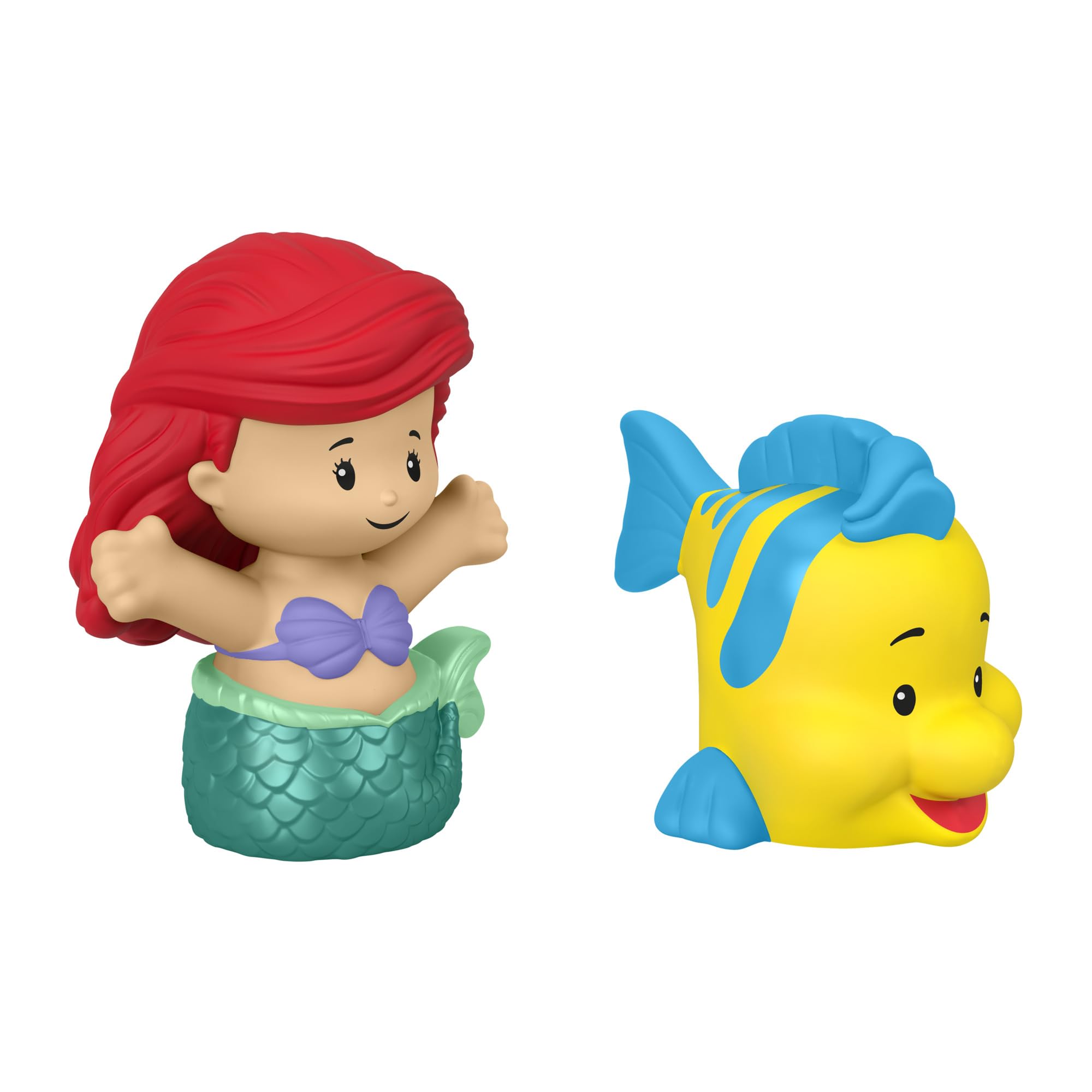 Fisher-Price Little People Ariel and Flounder duo encourages creative play adventures.