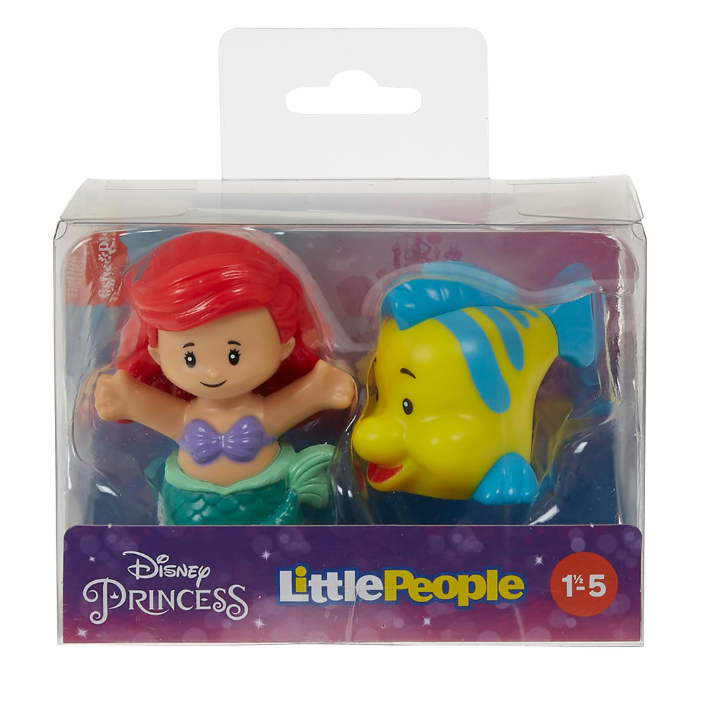 Fisher-Price Little People packaging featuring Ariel and Flounder ready to inspire play.