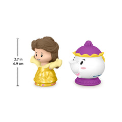 Fisher-Price Little People Belle and Mrs Potts duo, ideal for recreating favorite scenes.