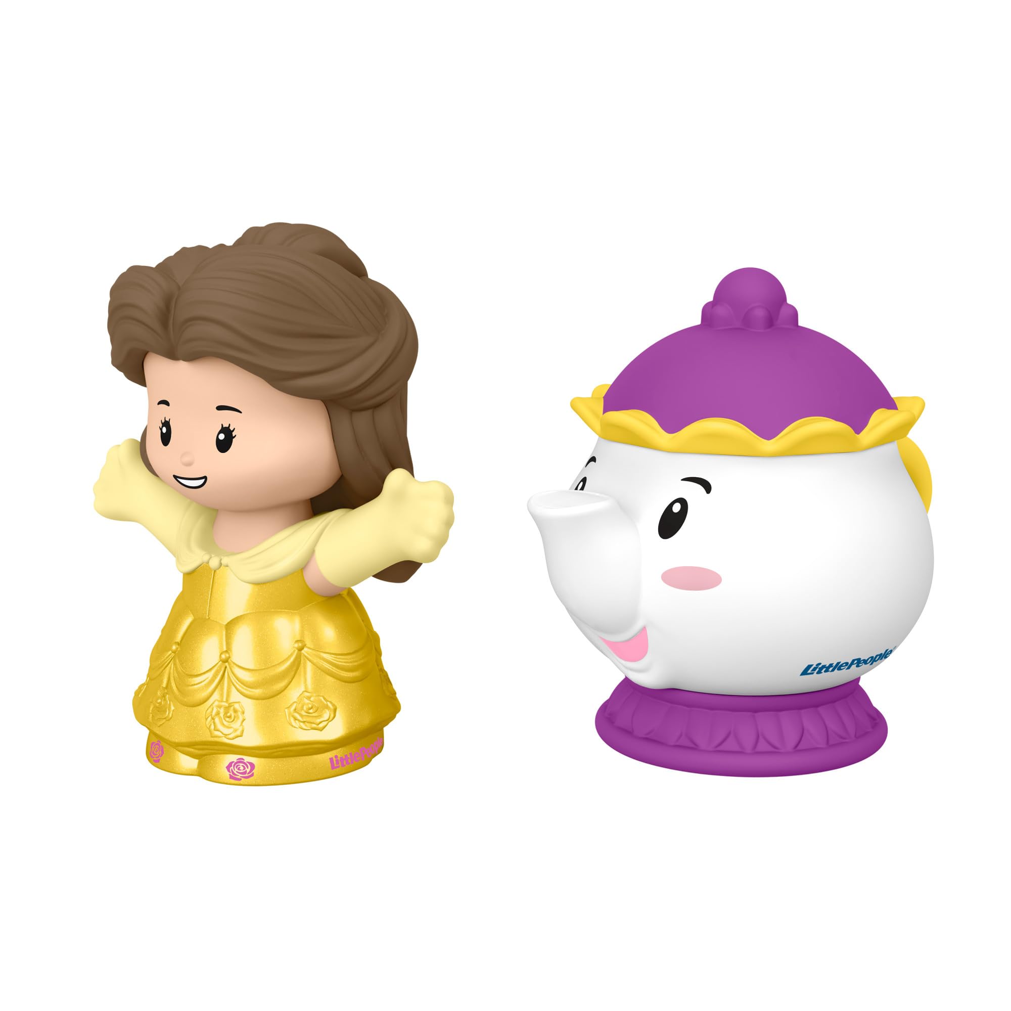 Fisher-Price Little People Belle figure designed for toddler hands, encouraging imaginative play.