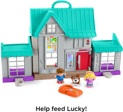 Fisher-Price Little People Big Helpers Home playset four accessories for storytelling.