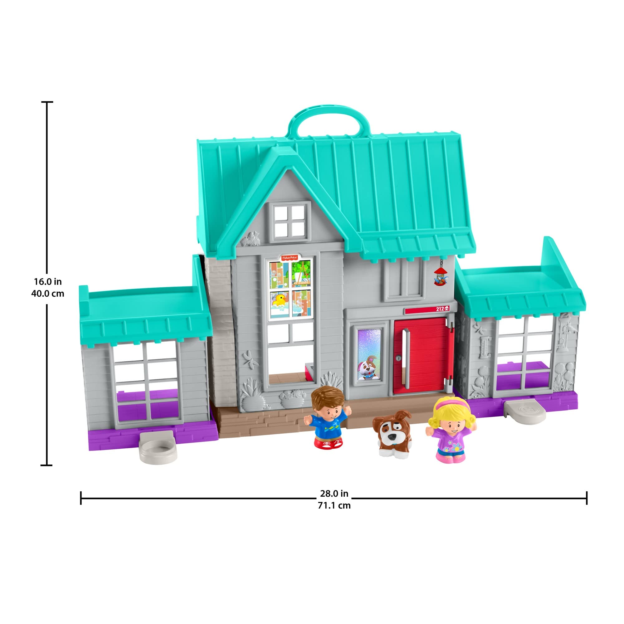 Fisher-Price Little People Big Helpers Home playset kitchen button lights and phrases.