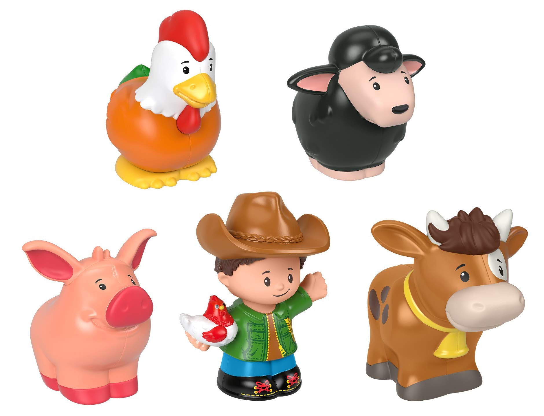 Fisher-Price Little People chicken figure designed for gentle hands-on pretend play