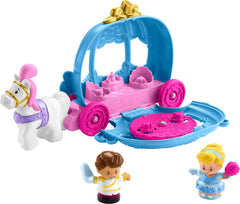 Fisher-Price Little People Cinderella’s Dancing Carriage front view, durable toddler-friendly design.
