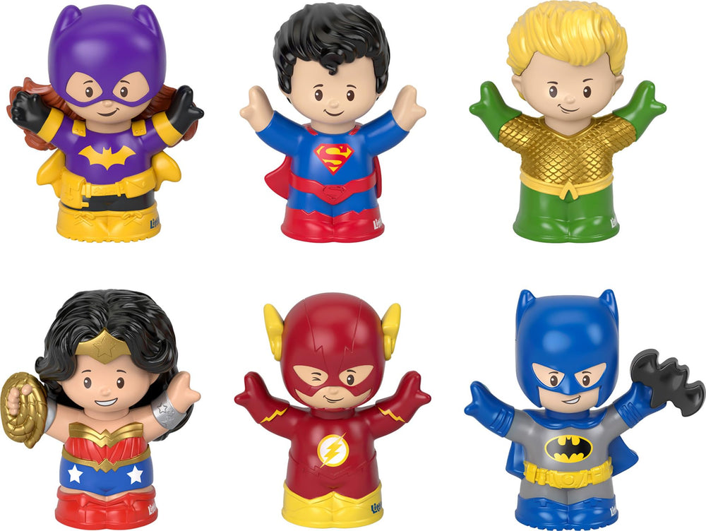 Fisher-Price Little People Batman figure for imaginative hero play and easy grasp