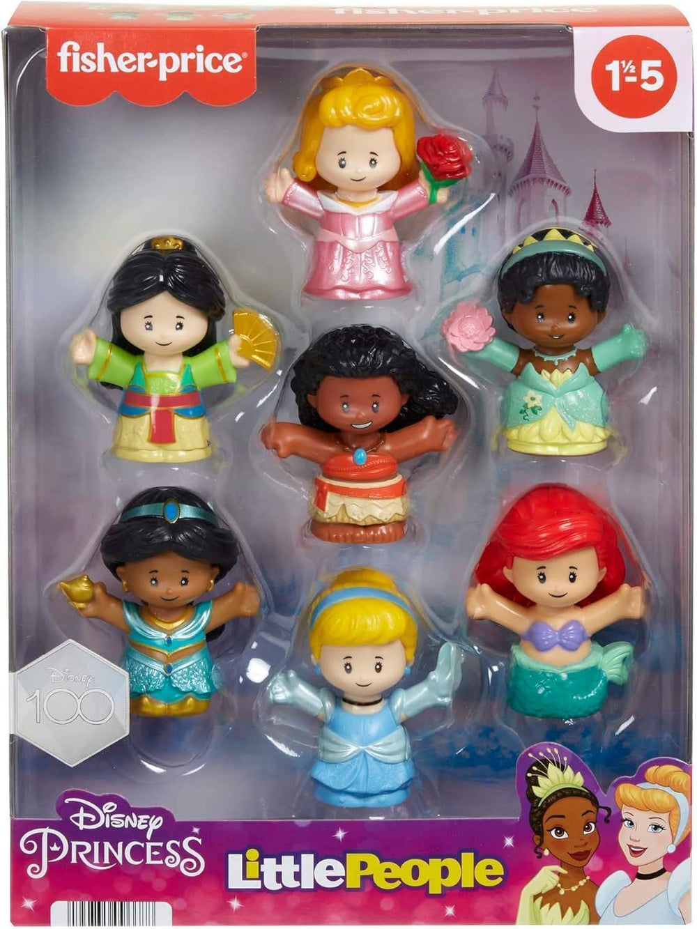 Disney Princess Fisher-Price Little People Tiana figure for tiny hands and imaginative storytelling