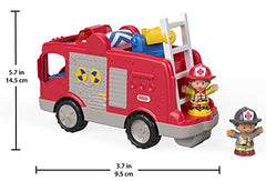 Fisher-Price Little People fire truck supports creative rescue play and missions.