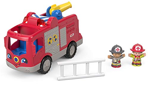 Fisher-Price Little People fire truck is sized for small hands to grasp easily.