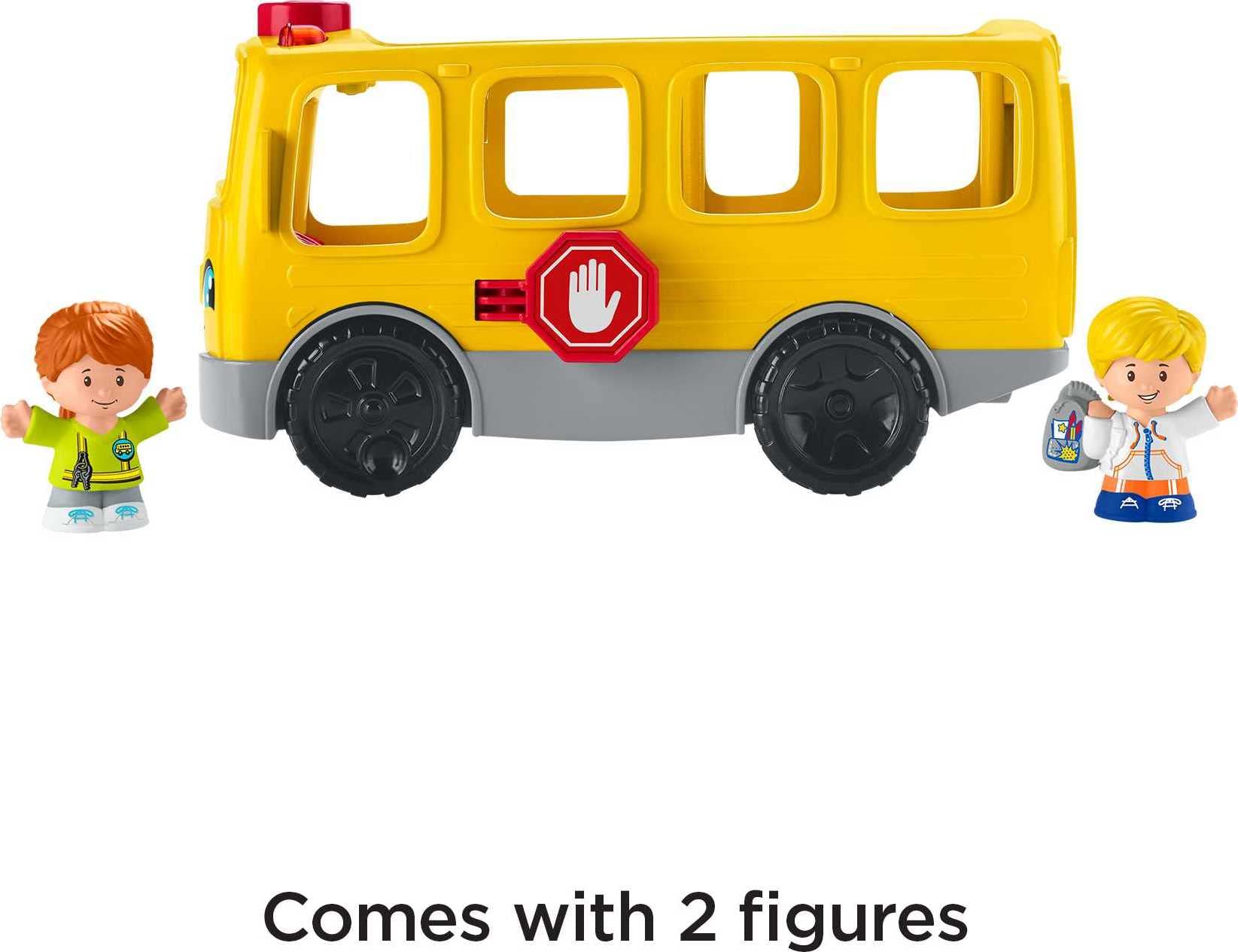Fisher-Price Little People Sit with Me School Bus discovery button lights and tunes