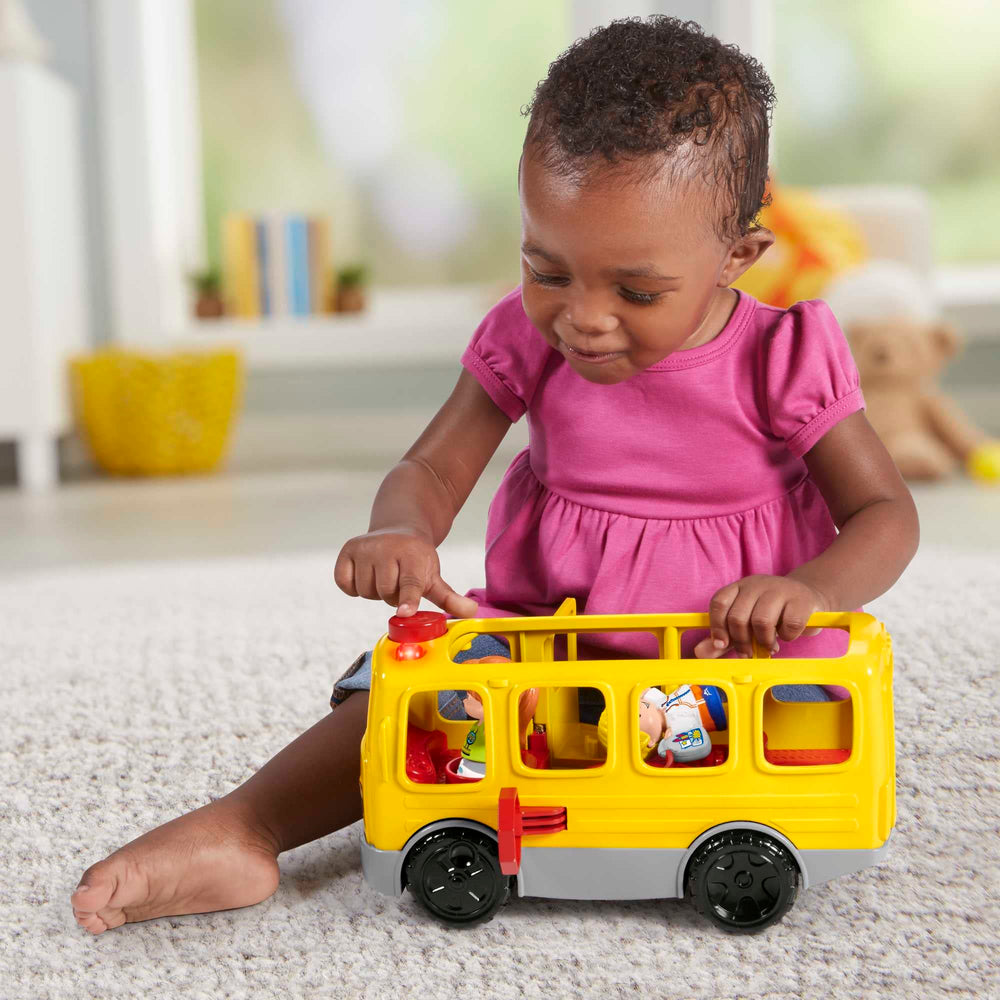 Fisher-Price Little People Sit with Me School Bus opening door for storytelling
