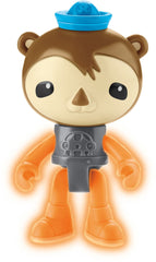 Fisher-Price Octonauts Inkling figure with green glow-in-the-dark suit for glow-powered play.