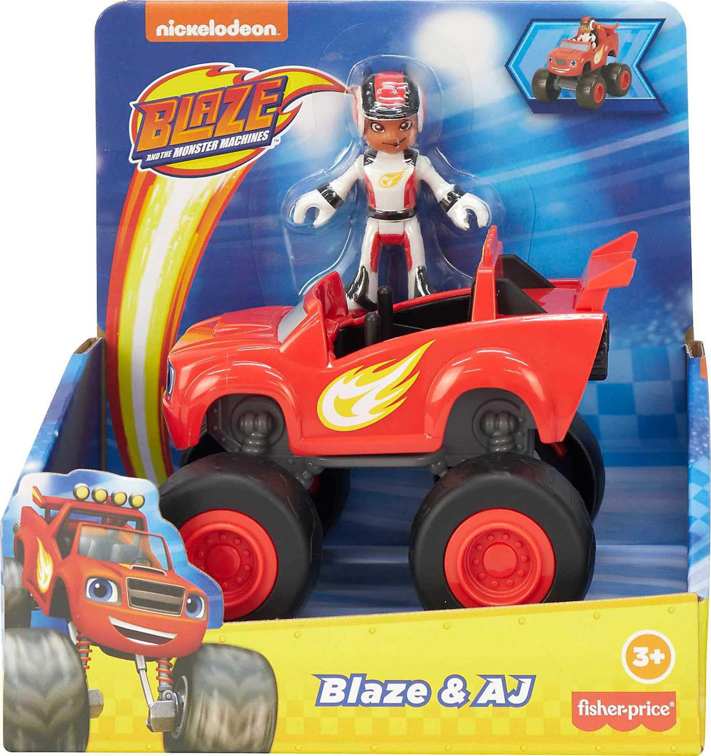 Fisher-Price preschool toy encourages curious hands-on exploration with Blaze.