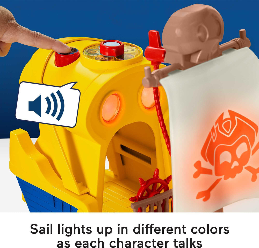 Fisher-Price treasure chest and pieces invite storytelling during playtime.