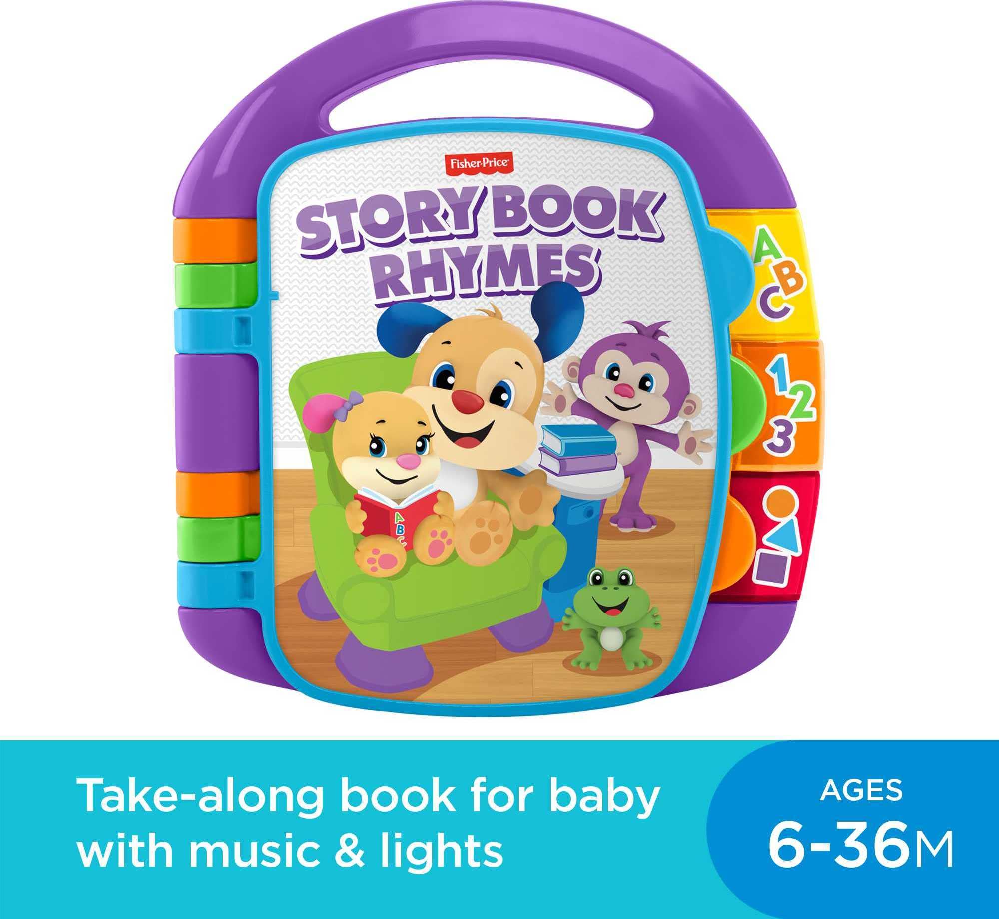 Fisher-Price Storybook Rhymes Puppy and Sis illustrations engage babies