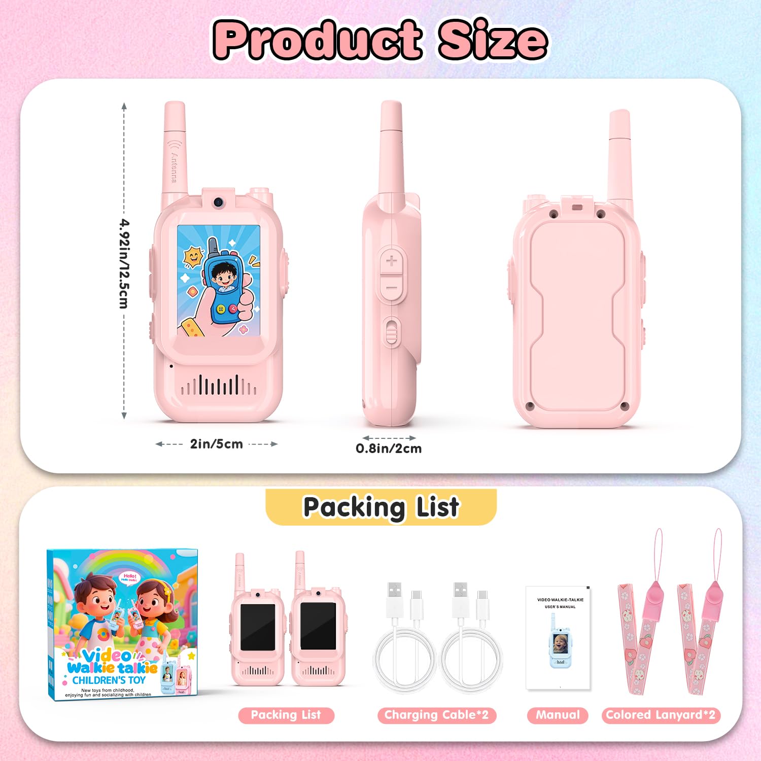 FISHOAKY kids-walkie in use during hike showing rugged portability and long range signal.