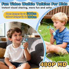 FISHOAKY HD camera kid walkie talkie captures clear video and sound.