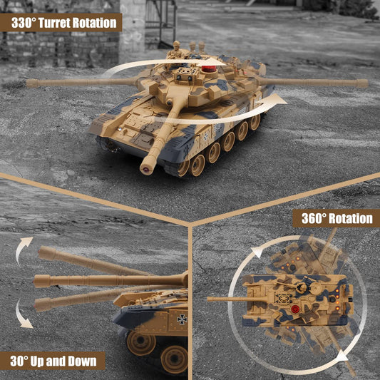Fistone 1/24 RC Battle Tank Leopard front turret with rotating action