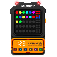 Fistone Brain handheld front view showing compact puzzle device for on-the-go learning