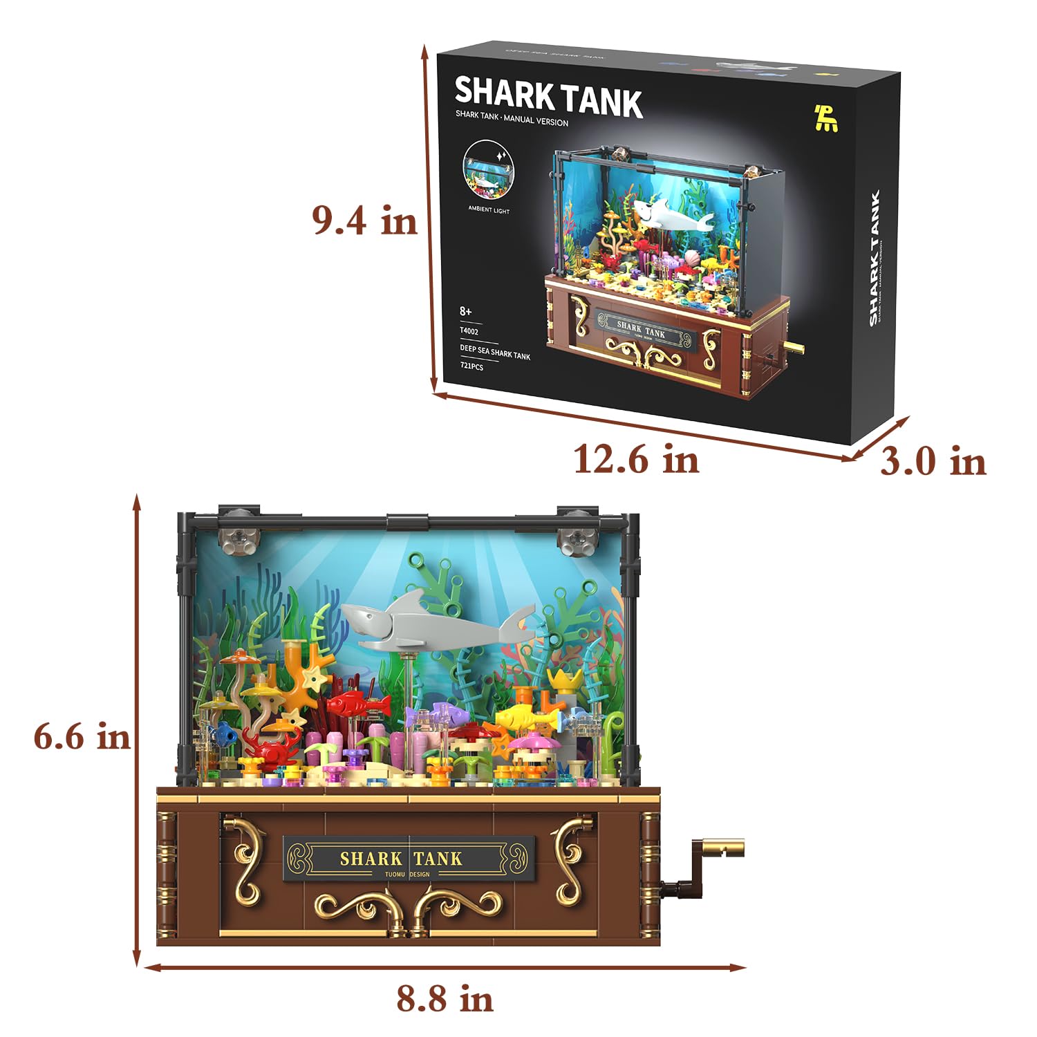 Fistone family-friendly aquarium display for decorative, educational play