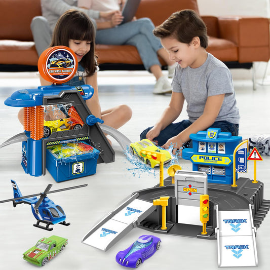 Fistone color-changing cars trio showcasing vibrant changes during play.