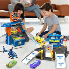 Fistone color-changing cars trio showcasing vibrant changes during play.