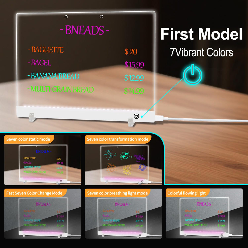 Fistone LED Note Board Neon Colors – dynamic lighting modes spark imagination