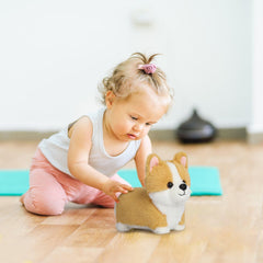 FITNISSFTW plush corgi collectible doll adds charming decor