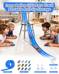 FITNOVO portable racetrack folds for travel and storage.