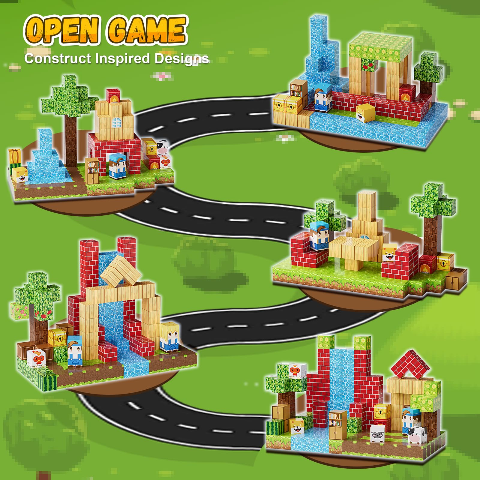 Fitrobust creative-design-cubes support constructive play and cooperative tasks.
