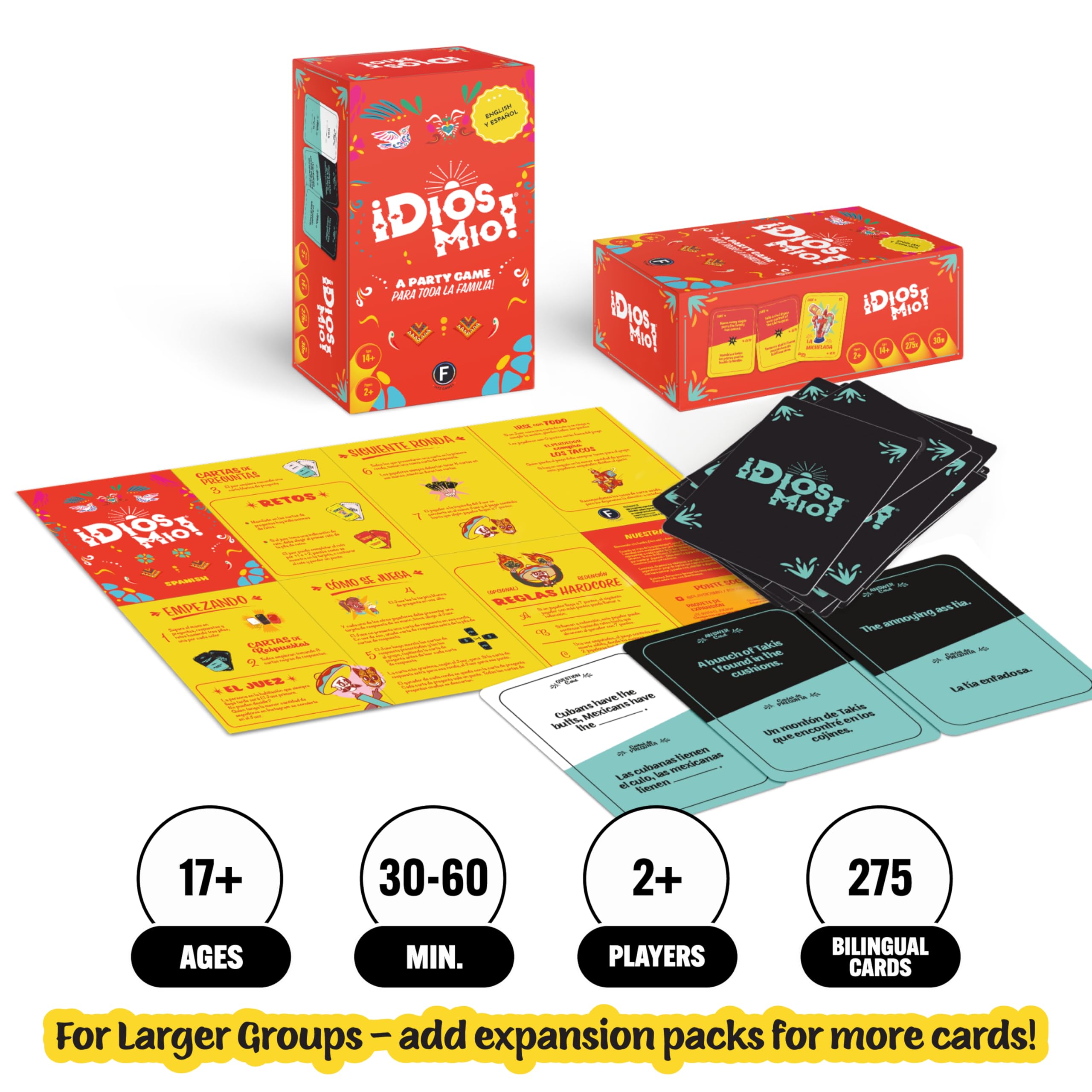 FITZ Dios Mio two players in a cozy living room, perfect for game nights