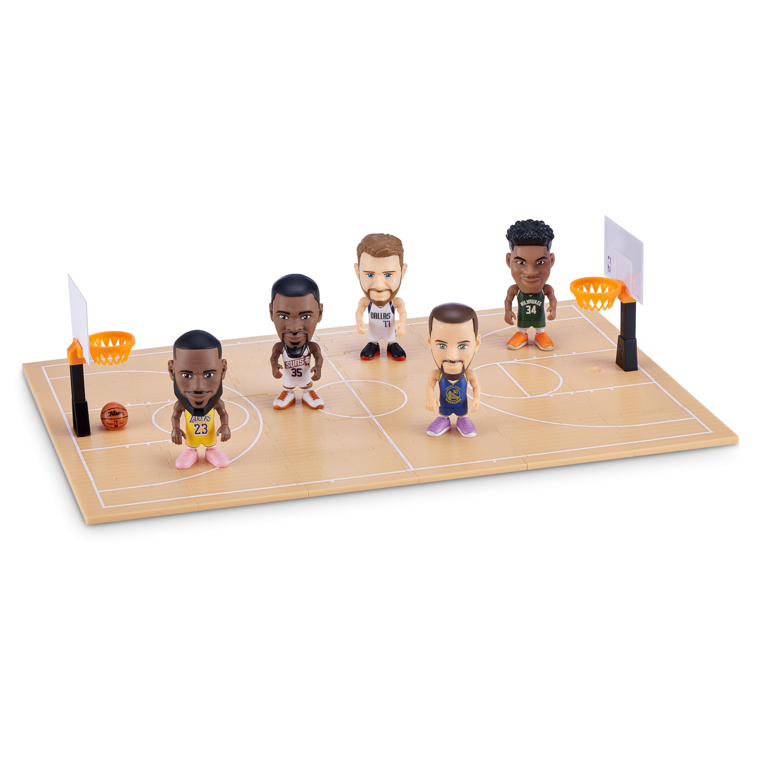 Five Surprise NBA Ballers Jayson Tatum figurine in game-time moment