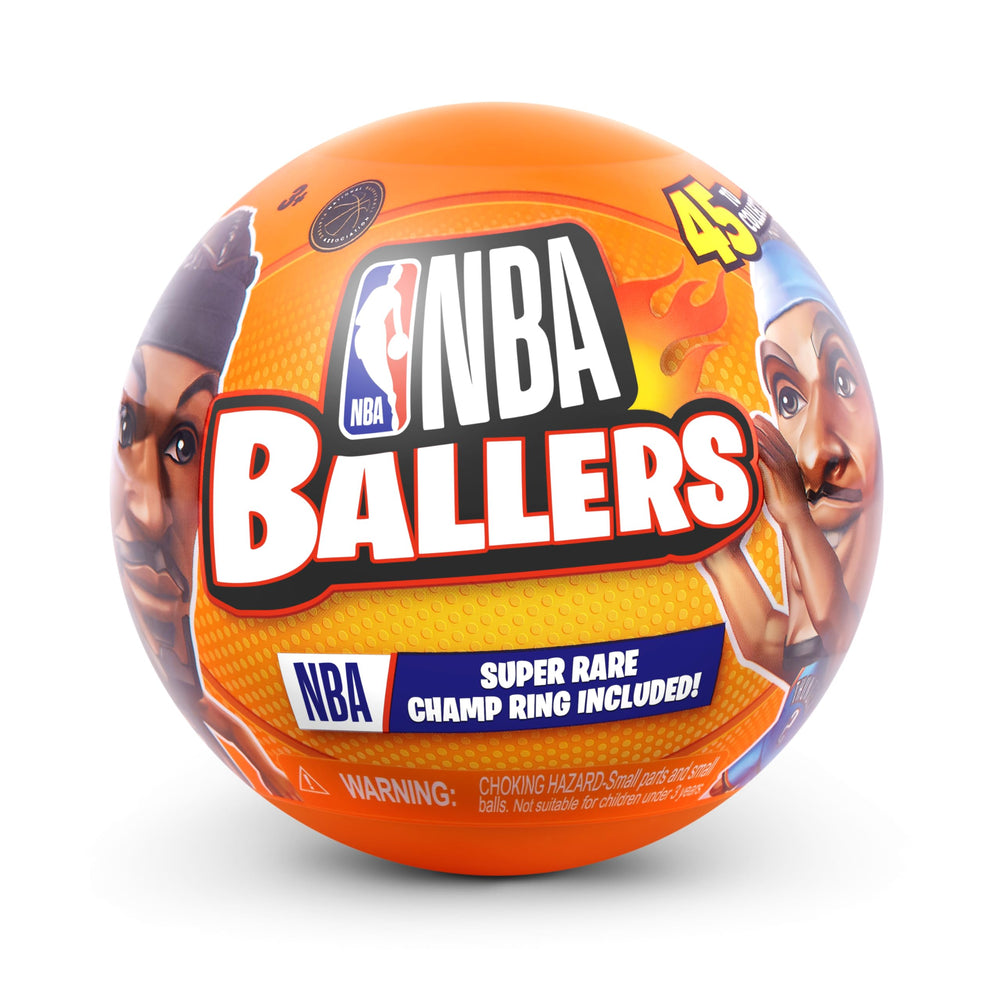 Five Surprise NBA Ballers Series 2 figurine captures a dynamic moment for vivid display.