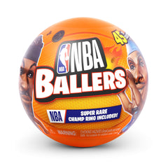 Five Surprise NBA Ballers Series 2 figurine captures a dynamic moment for vivid display.
