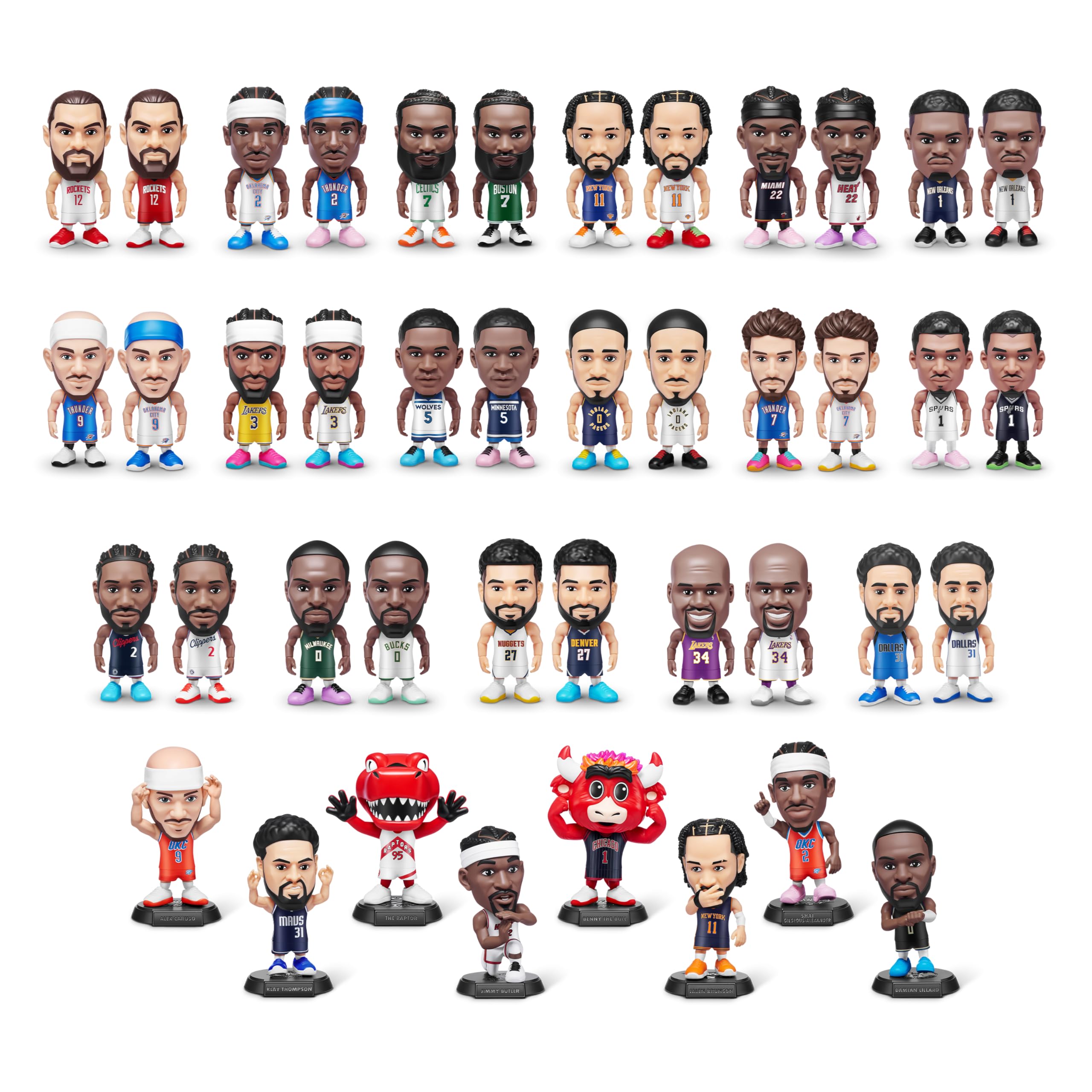 Five Surprise NBA Ballers Series 2 mini basketball adds play value to pretend games.