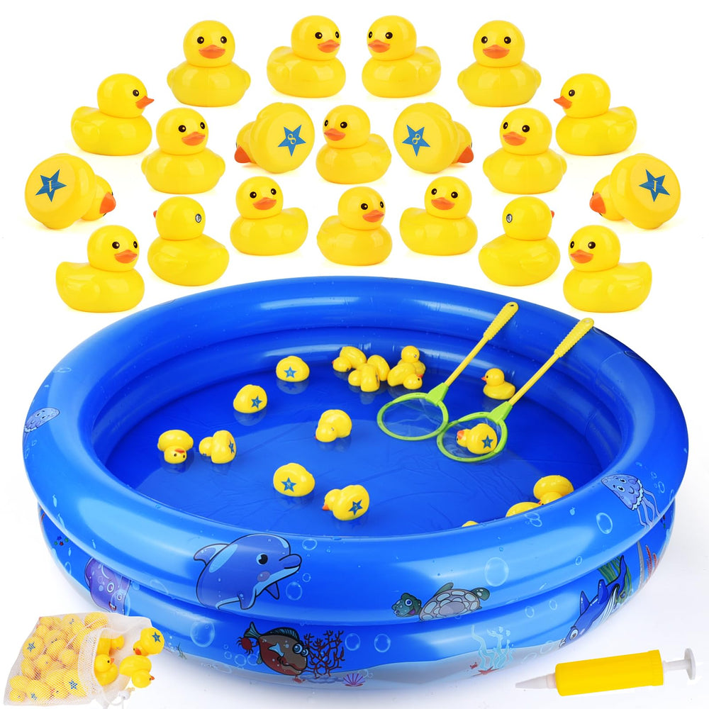 FIVEDAOGANG duck matching game with 20 numbered ducks for memory play.