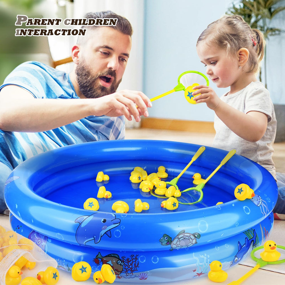 FIVEDAOGANG two nets enable quick duck catching during play.