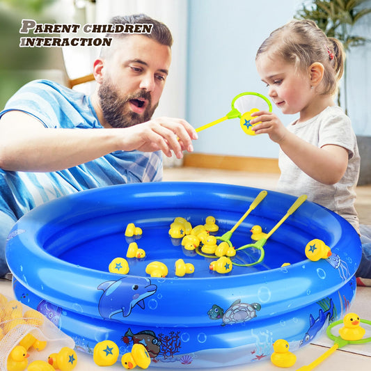 FIVEDAOGANG two nets enable quick duck catching during play.