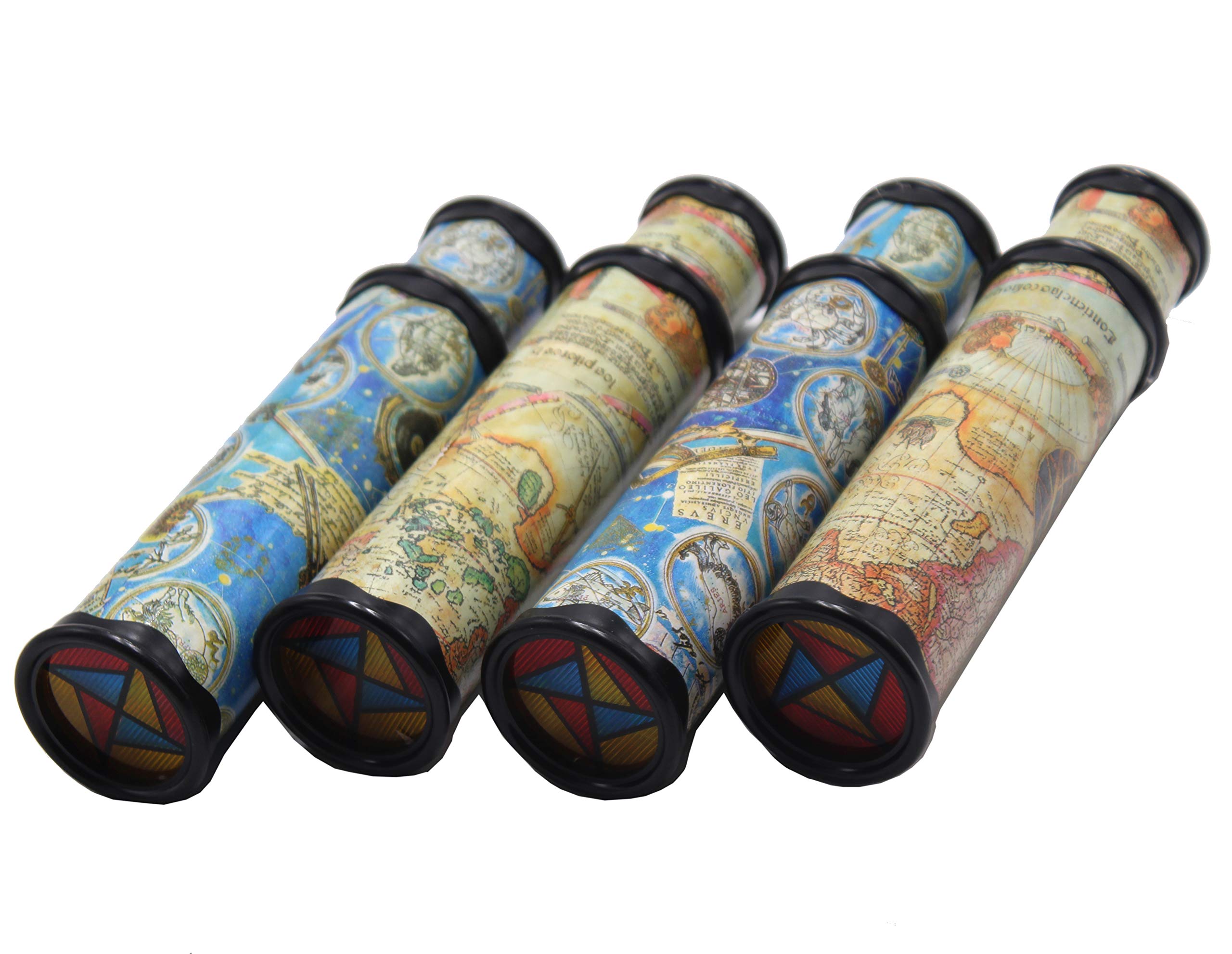 FIVOENDAR Magic Kaleidoscope 4-pack stretched length showing versatile viewing size