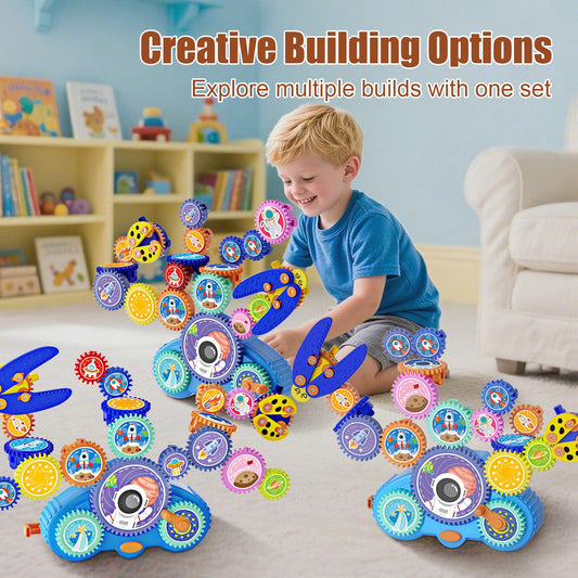 Fivoro gear toy space capsule theme sparks imagination during play.