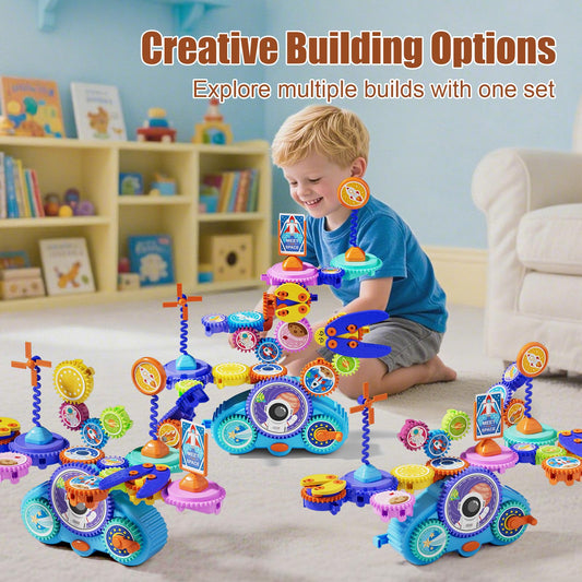 Fivoro space capsule themed gears inspire imaginative play
